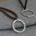 Personalised Circle on Suede jewellery image