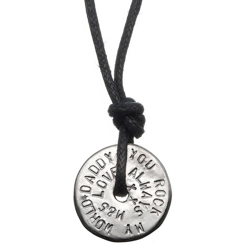 Men's Personalised Love Bead Necklace Men's personalised love bead necklace
