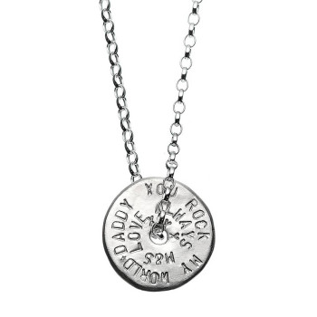 Mens Personalised Love Bead Necklace Mens Personalised Love Bead Necklace