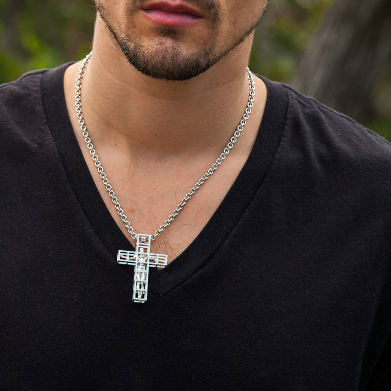 Man in a Cage Micromachined Pendant Man in a Cage micromachined pendant product image
