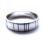 Mens Silver Barcode Oxidized Ring
