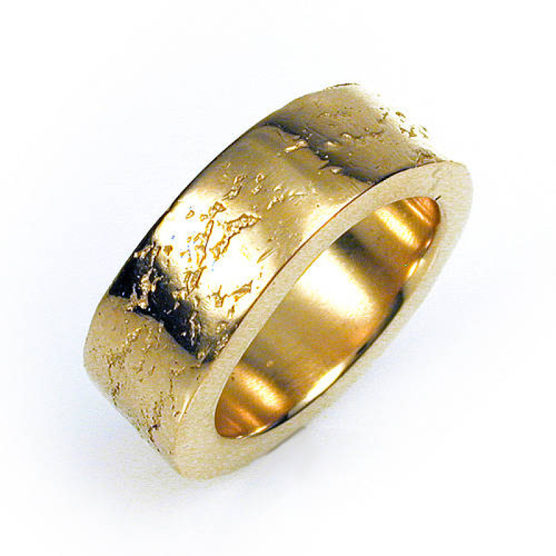 Medium Silver Concrete Ring product view