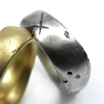 Rustic Plain Silver Gnarled Ring Rustic Plain Silver Gnarled Ring
