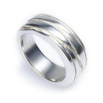 Silver Texture Bound Ring Silver Texture Bound Ring