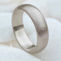 Men's 6mm hammered ring