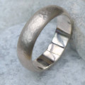 Men's 6mm hammered ring gallery image