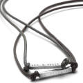 Men's ID bead friendship necklace