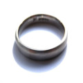 Men's 18ct white gold wedding ring