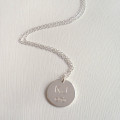 Men's Engraved Monogram Bike Necklace Men's engraved monogram bike necklace
