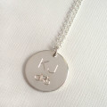 Men's Engraved Monogram Bike Necklace Men's engraved monogram bike necklace
