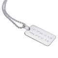 Personalised Engraved Dog Tag Chain Necklace Personalised engraved dog tag chain necklace