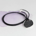 Men's sterling silver quote necklace