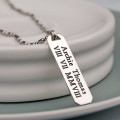 Men's personalised vertical bar necklace product image