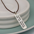 Men's personalised vertical bar necklace product image