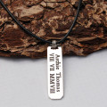 Men's personalised vertical bar necklace product image