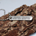 Men's personalised vertical bar necklace product image