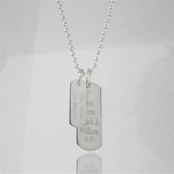 Mens Birth Day Celebration Dog Tags Necklace Mens Birth Day Celebration Dog Tags Necklace