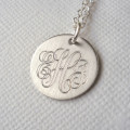 Men's classic monogram necklace