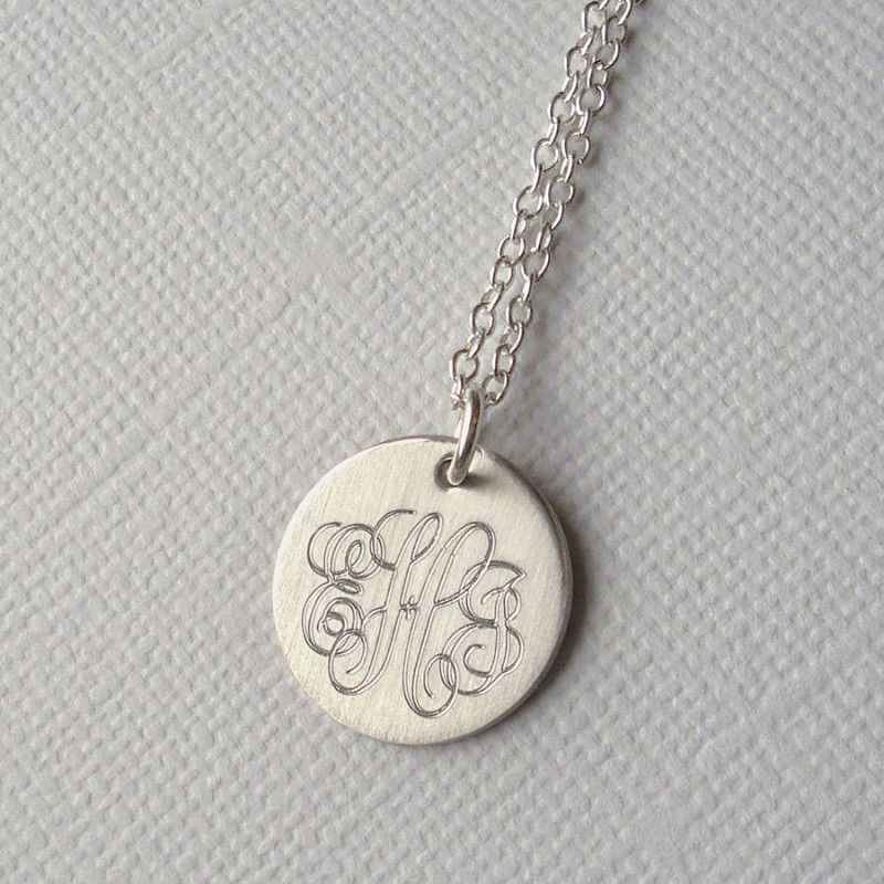 Men's classic monogram necklace product image