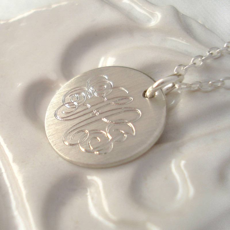 Men's classic monogram necklace product image