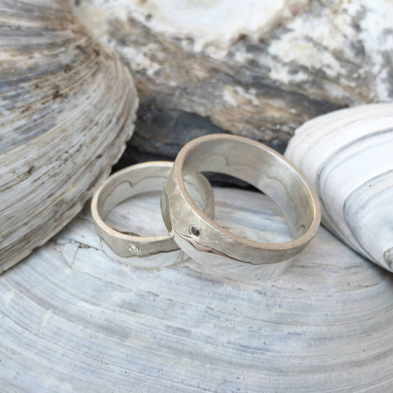 Coastline Map Ring Personalised coastline map ring product image