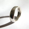 Men's hammered ring product view