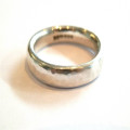 Men's hammered ring product view