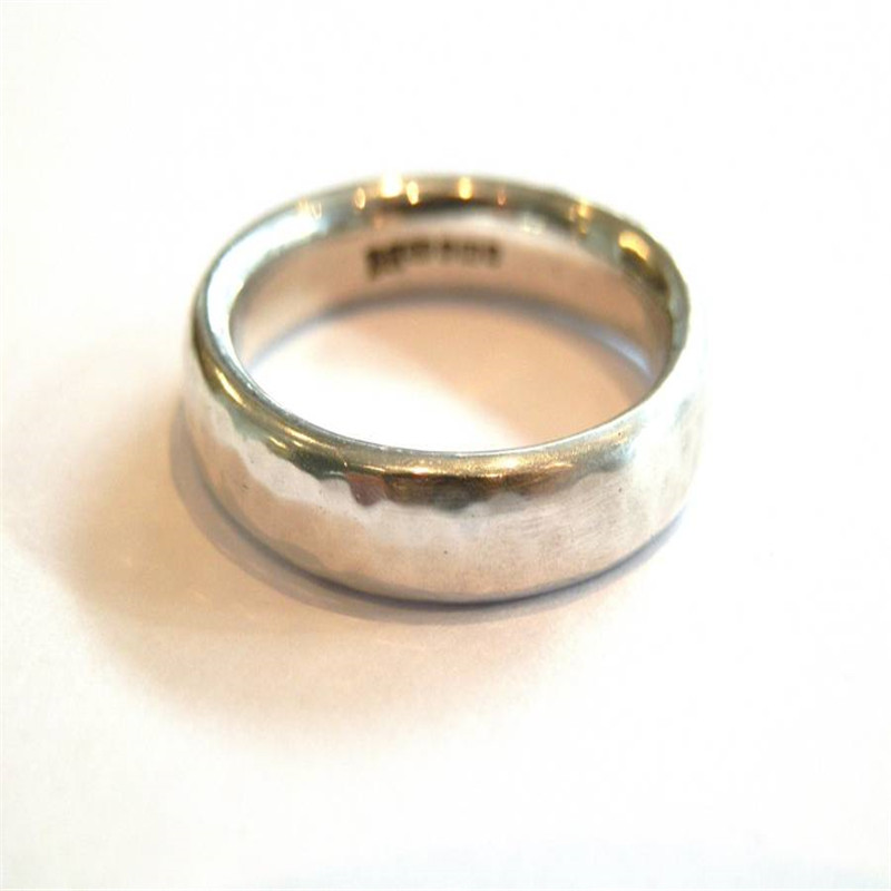 Men's hammered ring product view