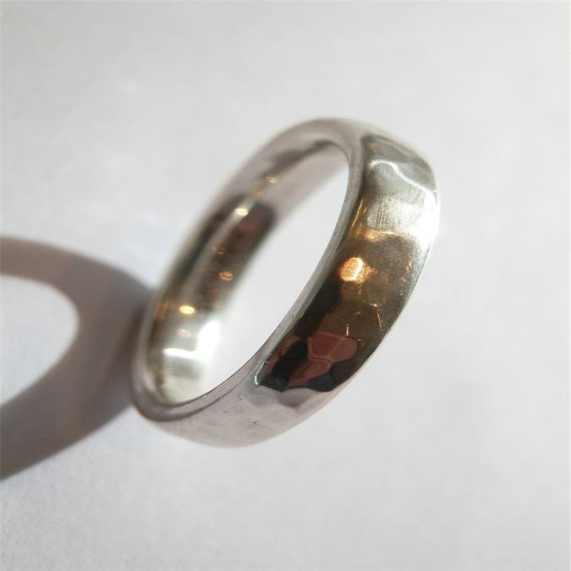 Men's hammered ring product view