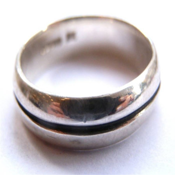 Mens Silver Oxidized Band Ring Mens Silver Oxidized Band Ring