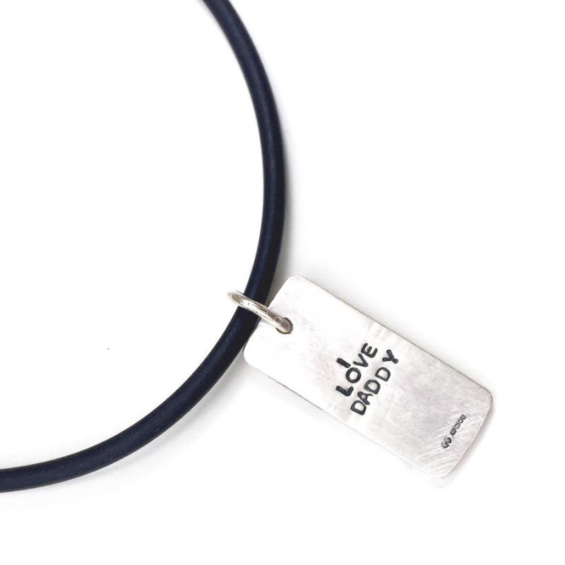Men's Strike pendant on a rubber length
