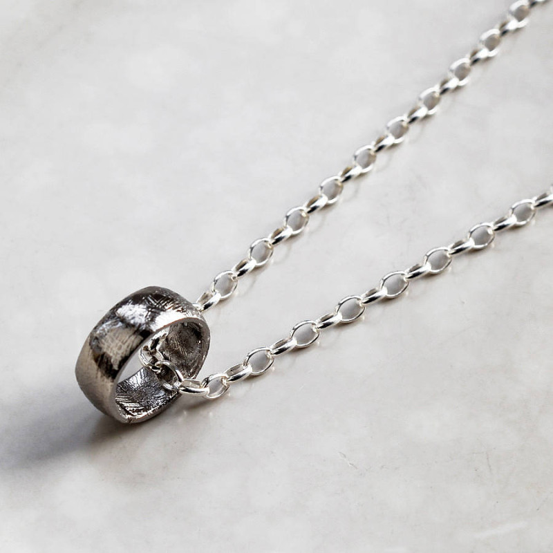 Meteorite Ring Necklace Meteorite Ring Necklace gallery image