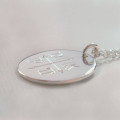 Engraved monogram arrows necklace product view