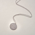 Engraved monogram arrows necklace alternate view