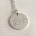 Modern Monogram Parentheses Necklace Modern Monogram Parentheses Necklace