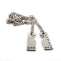 Personalised Heart Cut-Out Necklace for Couples Personalised heart cut-out necklace for couples
