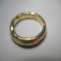 Organic D-section ring Handmade organic D-section ring