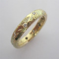 Organic D-section ring Handmade organic D-section ring