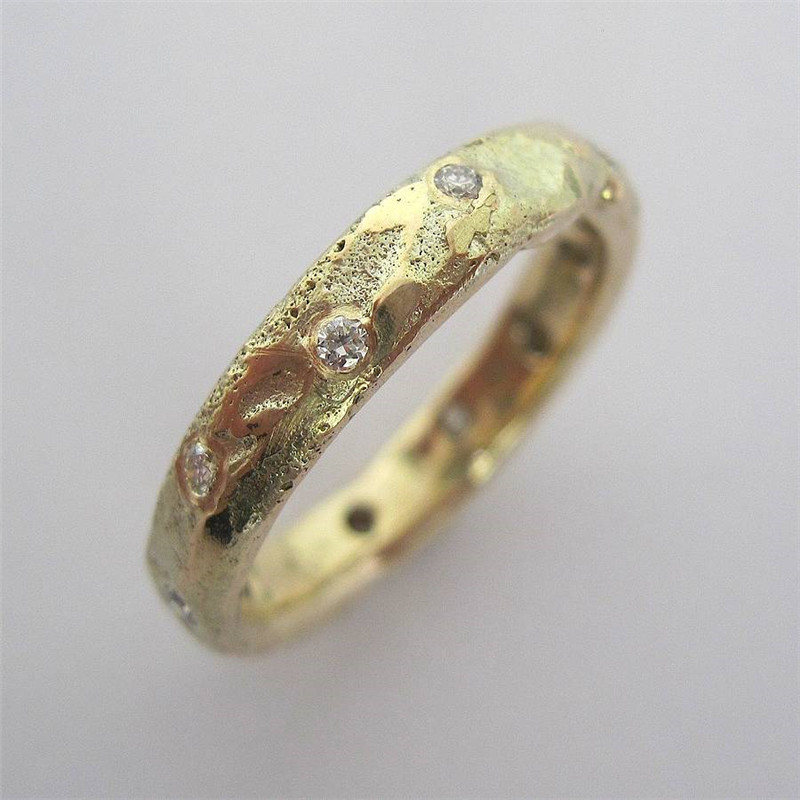 Organic D-section ring Handmade organic D-section ring