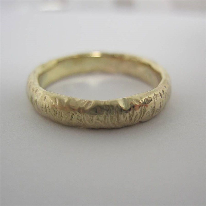 Organic D-section ring Handmade organic D-section ring