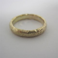 Organic D-section ring Handmade organic D-section ring