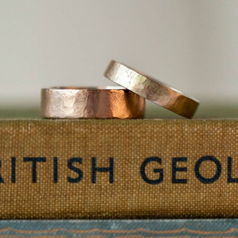 Organic Wide Gold Ring Organic wide gold ring
