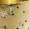 Handmade Diamond Ring Detail Detail view of the handmade diamond ring