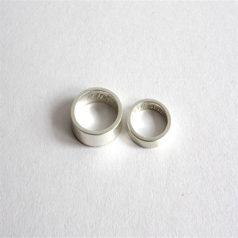 Personalised pair of rings