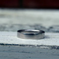 18ct White Gold Flat Wedding Band 18ct White Gold Flat Wedding Band product view