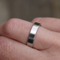 18ct White Gold Flat Wedding Band 18ct White Gold Flat Wedding Band product view