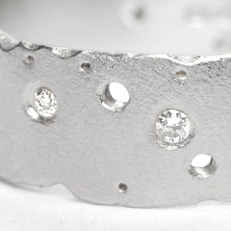 Patterned Silver Band Patterned silver band ring product image