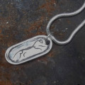 Uffington Horse silver pendant