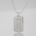 Personalised Coordinates Dog Tag Necklace Personalised coordinates dog tag necklace product image