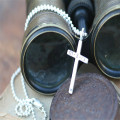 Personalised Love and Protect cross men's chain
